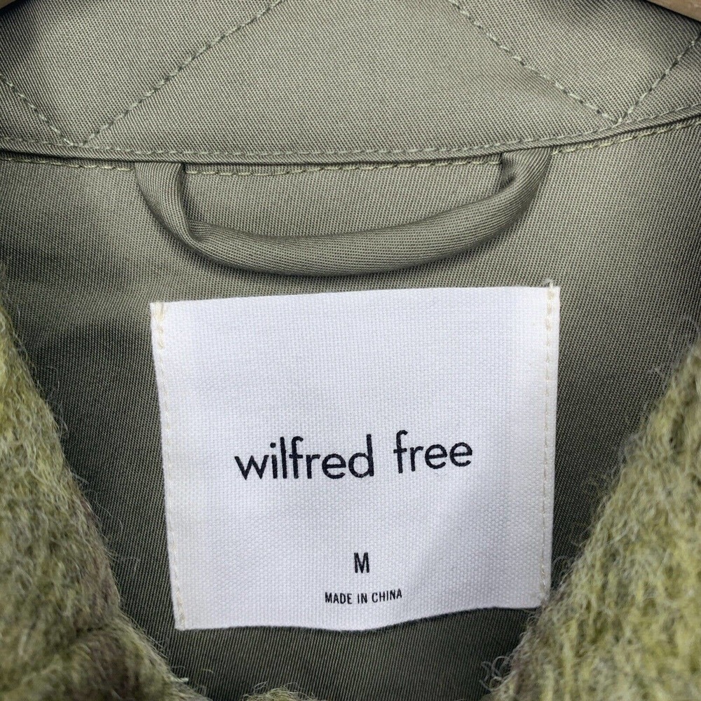 Wilfred Free Ganna Autumn Shirt Jacket Womens Size M Agnes Green Moss $198 NWT - Picture 9 of 16